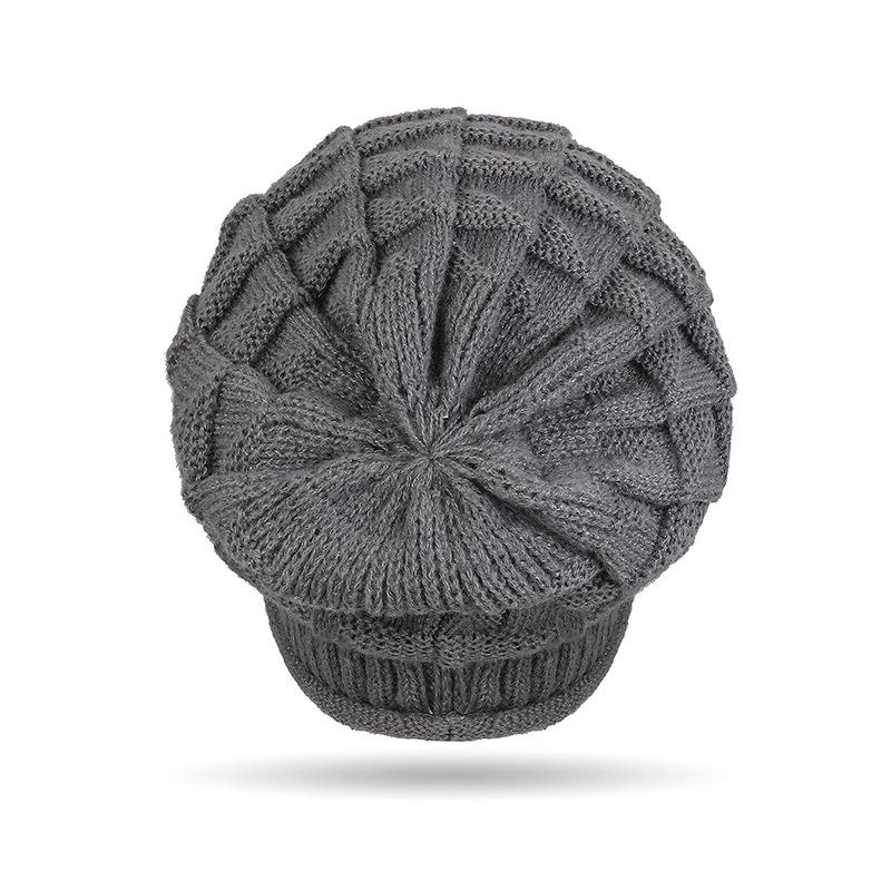 Stylish Autumn & Winter Pleated Wool Hat with Ear Protection