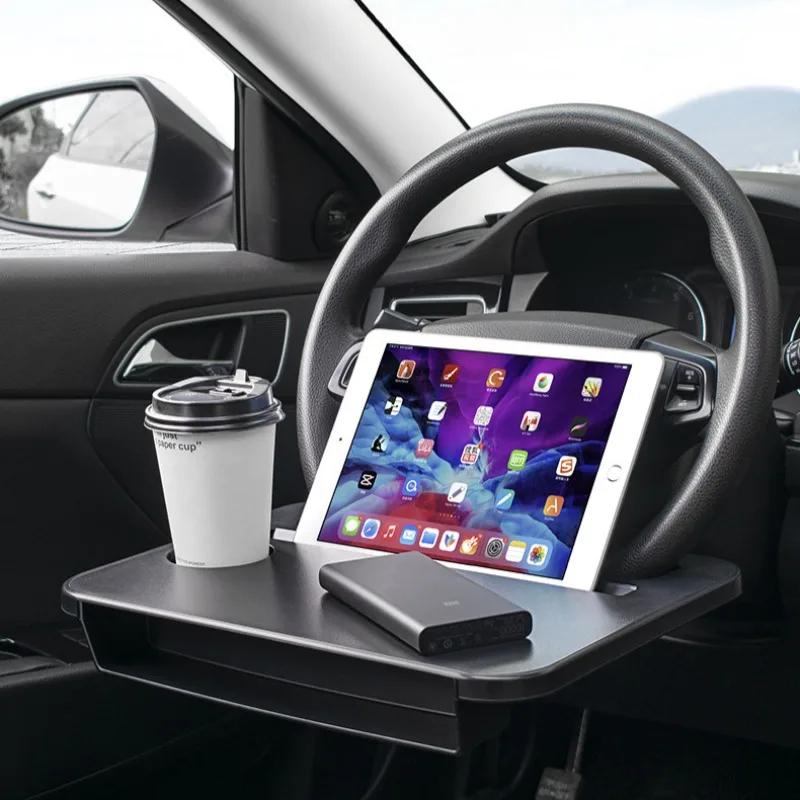 New Portable Car Laptop Computer Desk Mount Stand Eat Work Car Steering Wheel Dining Table BracketDrink Food Coffee Tray Board