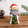 Santa Claus Snowman Resin Figurine Christmas Tabletop Decoration for Home Office Desk Festive Holiday Gift