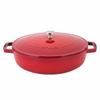 Staub Сотейник-брасьер Сковорода, 28 см, Вишня/Красный, 12612806, Подходит для индукции, Эмаль, Двуручная, Стильная, Изолированная, Жаровня с системой Chistera Drop - St