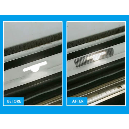 Audio Fan Screen Door Seal, Insect Repellent, for Sash Holes, Drainage Holes, Mosquito Repellent, Mesh Seal, Repair Tape, Screen Door Repair Sticker,