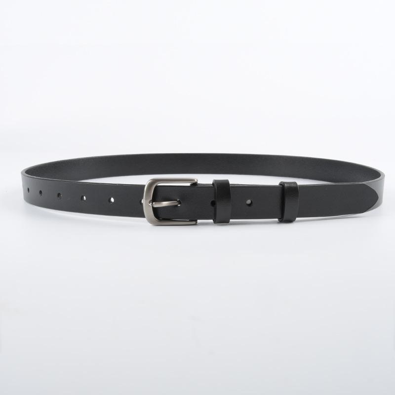 Новый ветеринарный кожаный женский ремень из коровьей кожи Классический простой повседневный ремень для брюк и джинсов Высококачественный женский ремень