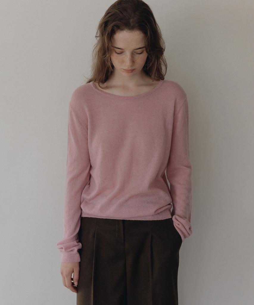 ANDNEEDS Roco Alpaca Round Knit (Pink)