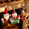 Santa Claus Christmas Tree Hanging Decorations Elk Deer Snowman Christmas Santa Claus Pendant Colorful Handicrafts