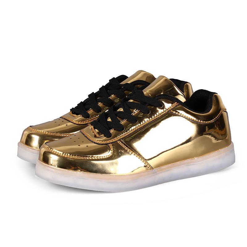 Модные светодиодные кроссовки унисекс, размер 35~46, модные светящиеся кроссовки для пар, обувь для детей, мальчиков, девочек, мужчин, женщин, светящиеся кроссовки, черный, белый цвет