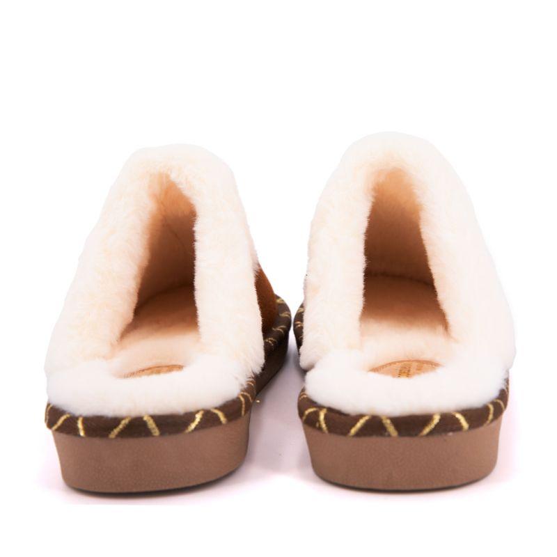 Женские тапочки Cisco из кожи с золотой отделкой цвета верблюжьей шерсти, LES TROPEZIENNES PAR M.BELARBI