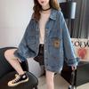 Women Korean Loose Denim Jacket Casual Cardigan Coat