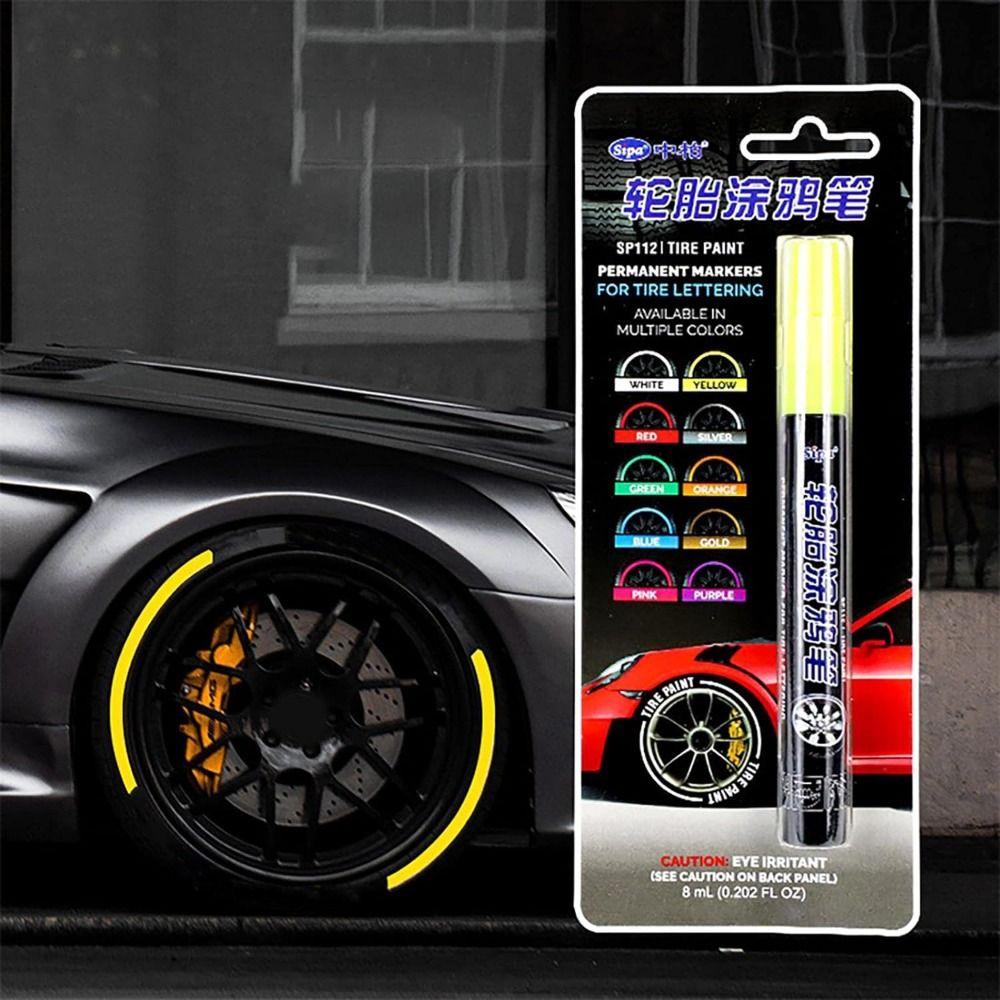 Strong Coverage Tire Marker for Rubber Meta Glass Car Tires Car Tire Graffiti Paint Pen