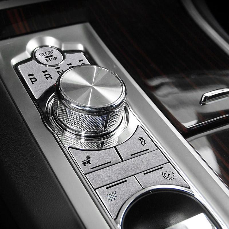 For Jaguar XF XJ 2010-2019 Car Modification Interior Central Control Shift Panel Button Decoration Sticker Car Accessories NN56