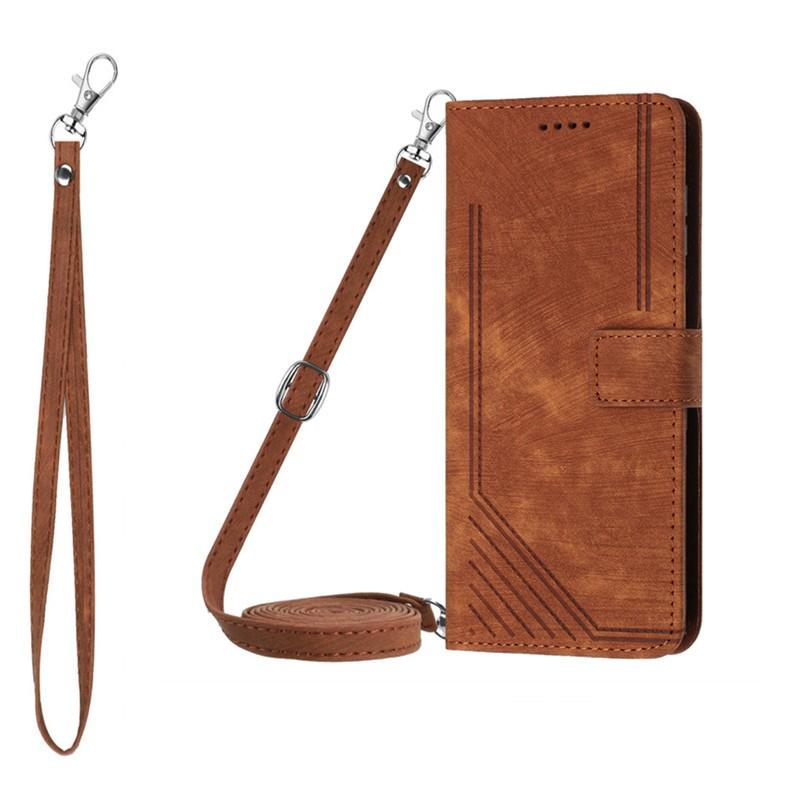 Casing For Tecno Camon 30 Premier Pova 6 Pro Neo Li9 CL9 4g 5g Leather Case Wallet Long Rope Flip Strap Crossbody Shoulder Card Slots Cover