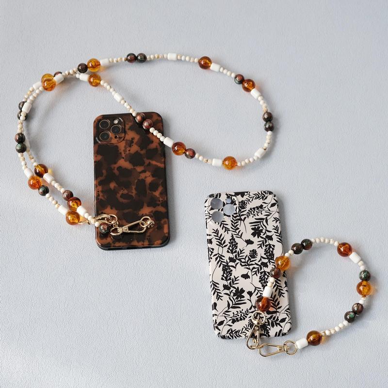 Новая модная женская сумка, аксессуар, съемные янтарные цепочки из бисера, синий акриловый роскошный ремешок, женская сумка, цепочка с ручкой на плечо