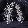 Handmade Bridal Headband Zinc Zinc Alloy Leaf Bridal Tiara Hair Vine Retro Crystal Headpiece  Bridal Party