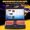 12V/24V Magnetic Wireless 20LED Truck Tail Light Trailer Signal Warning Brake Lamp for Caravan RV Camper Lorry Truck
