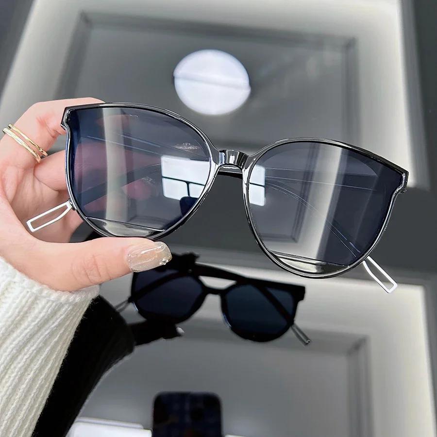 Новые винтажные солнцезащитные очки «кошачий глаз» женские мужские брендовые солнцезащитные очки мужская мода уличные панк очки UV400