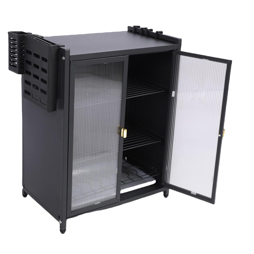 Кухонный шкаф для хранения посуды на столешницу, 3-ярусная сушилка для посуды, компактный многофункциональный органайзер с большой полкой для хранения