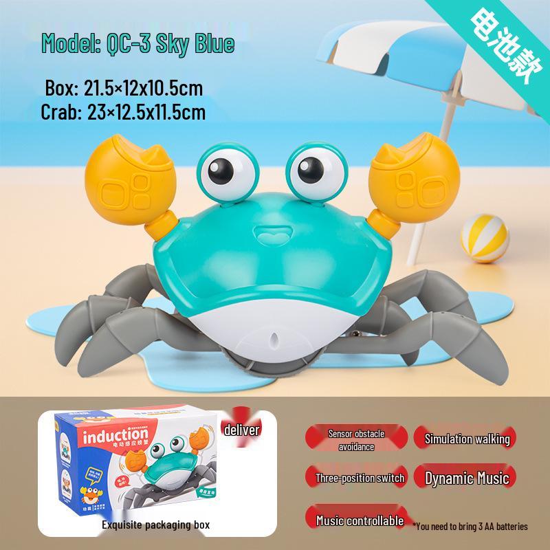 Индукционная игрушка «Ползающий краб» для детей 1-2 лет - Увлекательная и развивающая для мальчиков и девочек