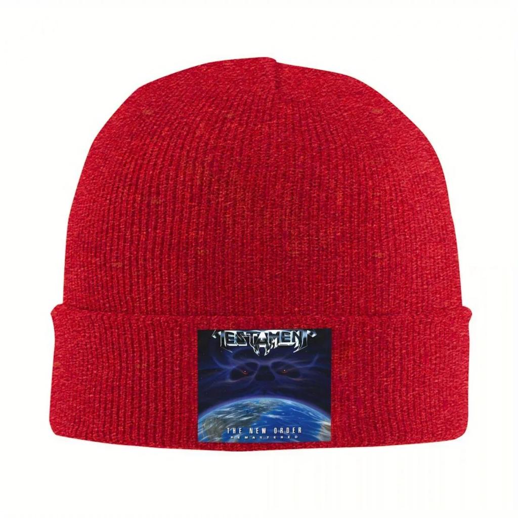 New TestaUnisext The New Order Knitted Hat For Women Unisex Beanie Autumn Winter Hat Thrash Metal Rock Warm Melon Cap