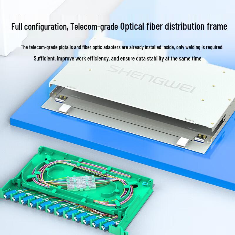 Shengwei 24-Port LC Single-Mode Rack-Mount ODF