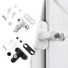 Window Latch Alloy Safety Buckle Lock Door Sash Jammer Security Restrictor Lock With Key Window Anti-theft Hasp Hardware