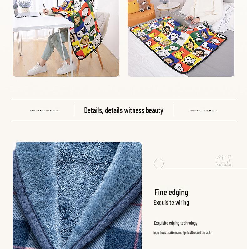 Multifunctional Mink Velvet Office Throw: Air Conditioner Blanket, Nap Quilt, Shawl