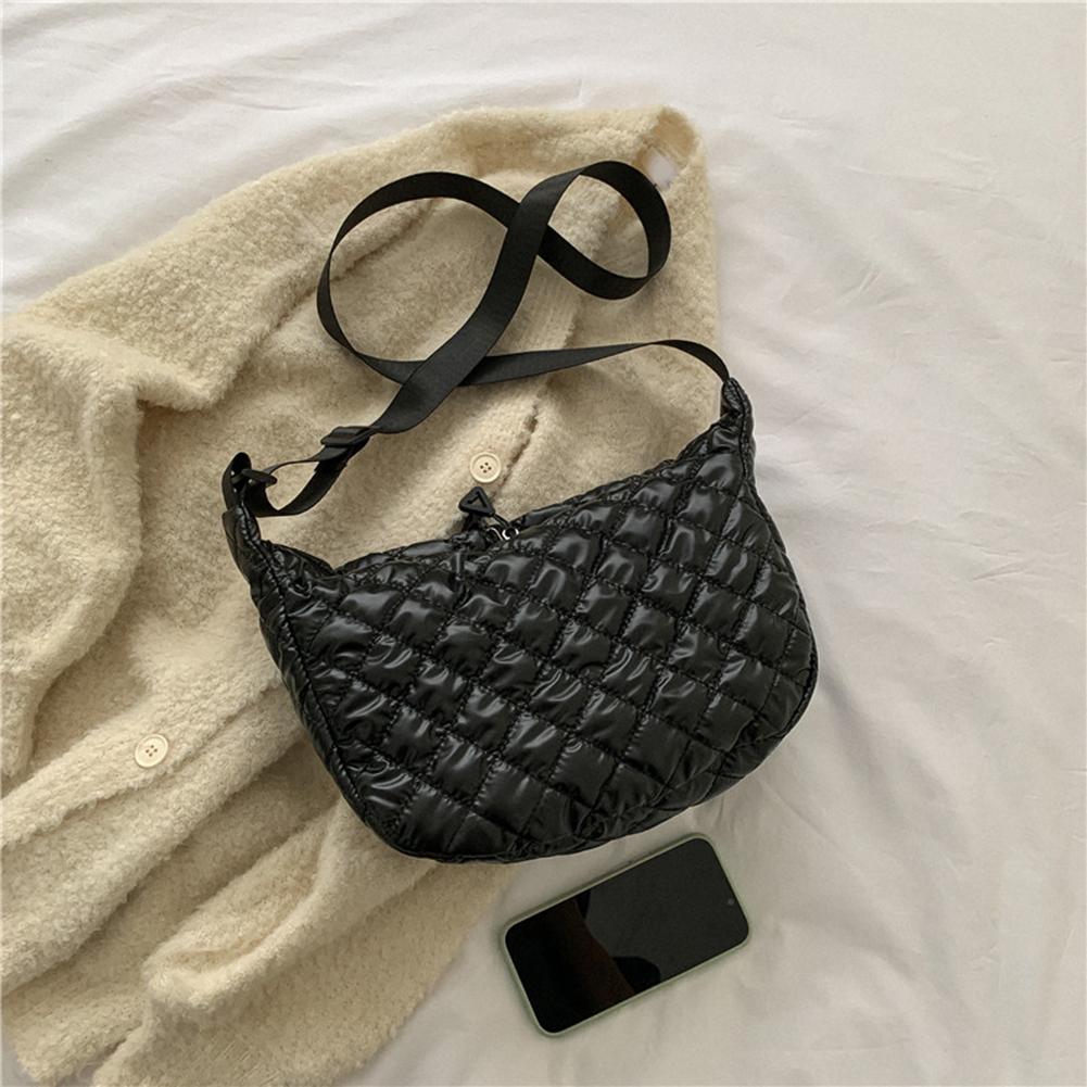 Осенне-зимняя сумка через плечо Стеганые женские сумки Ромбовидный узор Девичья сумка-портфель KTY