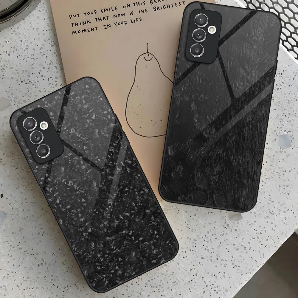 Обычный настоящий чехол для телефона из кованого карбона для Samsung A15 A25 A35 A55 A14 A12 A22 A32 A52 A11 A21 A31 A51 A05 A24 A34 A54 A13 23 A33