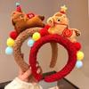 Exquisite Cartoon Horse Hair Hoop Plush New Year Mascot Headband Party Pony Headpiece  Celebration