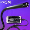 5.5mm Endoscope Camera Flexible IP67 Waterproof Micro USB Industrial Endoscope Camera for Android Phone PC 6LED Adjustable1/2/5m