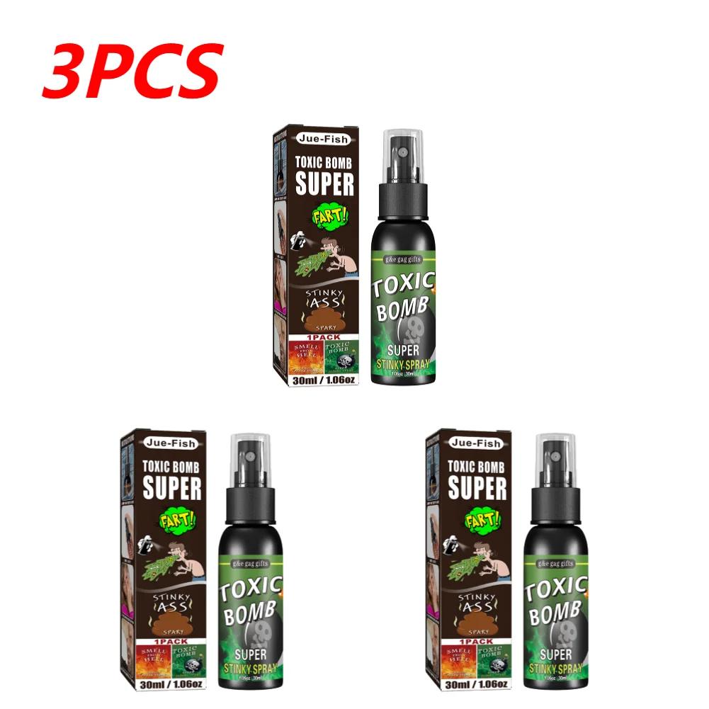 1/2/3 шт. Спрей-пукалка, вонючая бомба, вонючий газ, прикол, новинки, игрушки, принадлежности для Хэллоуина для детей и взрослых