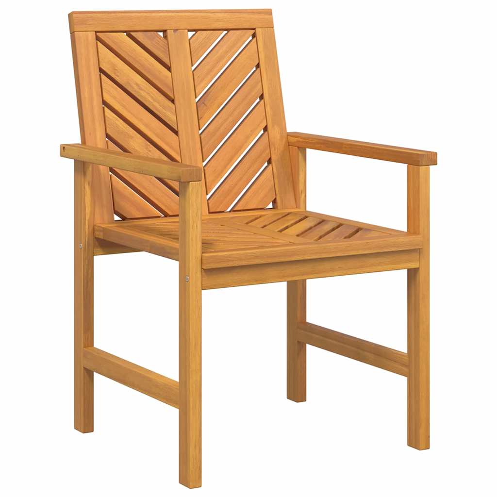 Garden Lounge Set 4 pcs Brown Solid Acacia Wood