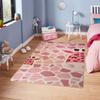 Tapis Enfant GIRAFE Rose, Dimension: 80x150