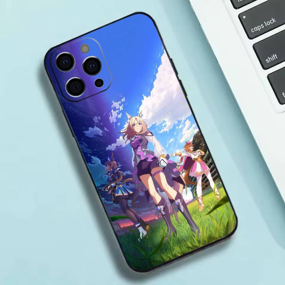 Красивый чехол для телефона Derby Uma M-Musume, силиконовый, мягкий, для iPhone 17 16 15 14 13 12 11 X XR Plus Pro Max Plus