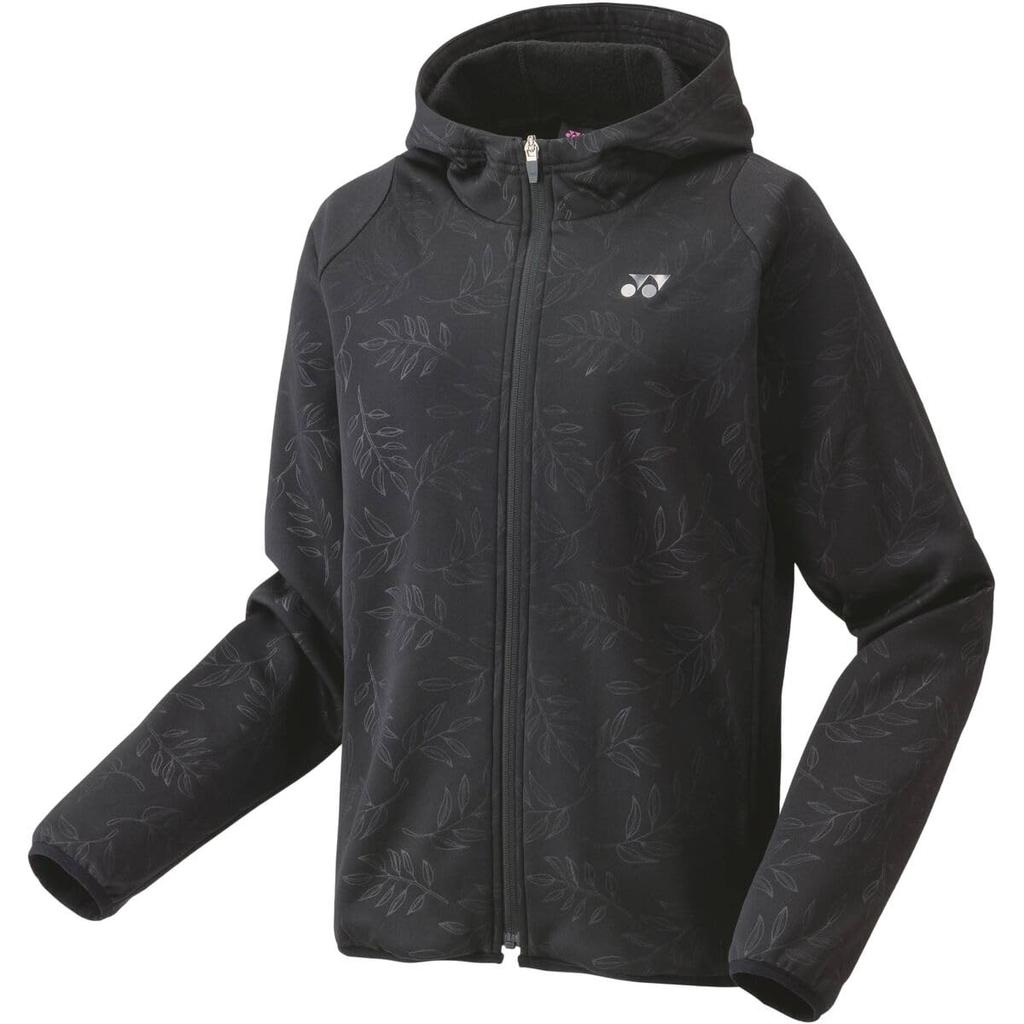 YONEX Knit Size Black Size S Women's Warm-Up Hoodie, 58112, (007),
