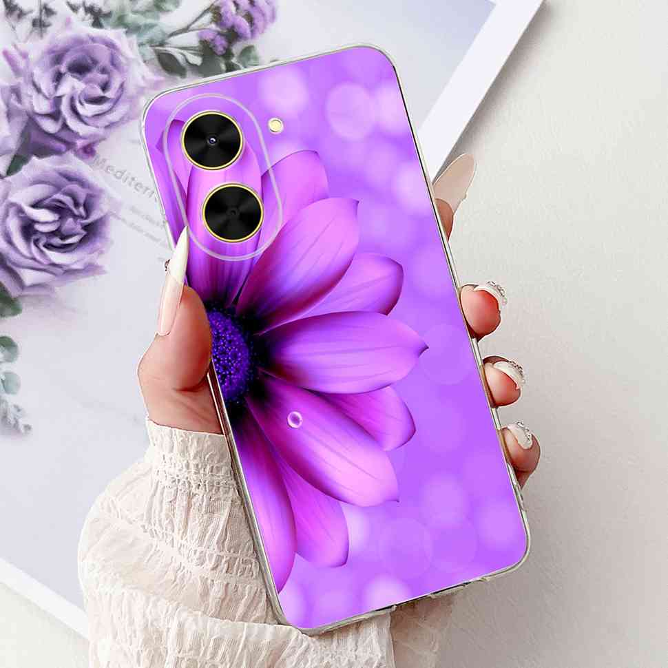 For Xiaomi Redmi A5 NFC Casing Pink Pattern Cover Soft Silicone Phone Case For Redmi A5 RedmiA5 NFC A5NFC 5G Protectors Bumper