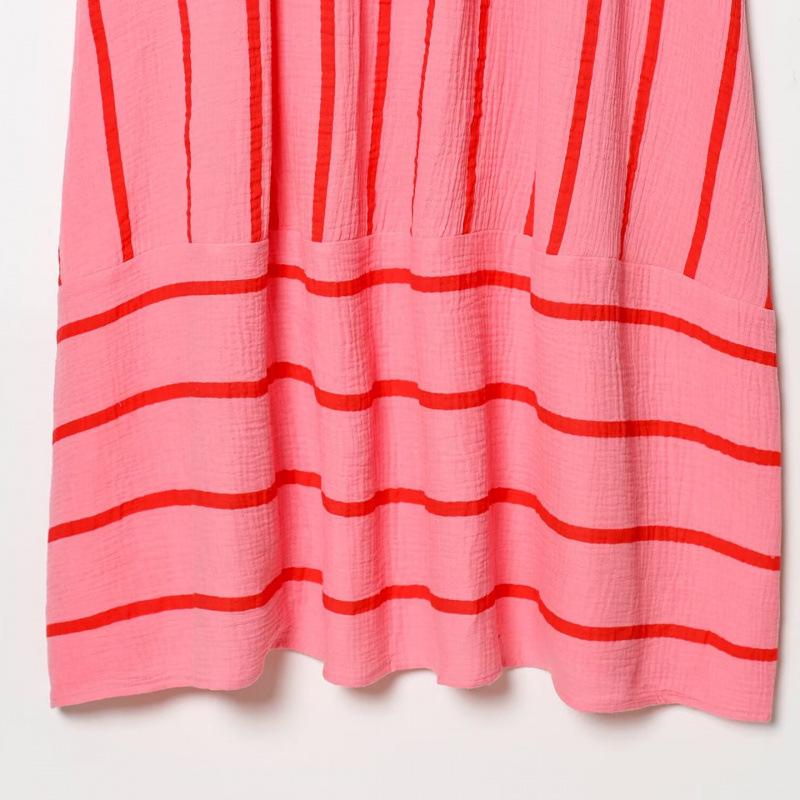 2026 Spring European & American Style Casual Striped Maxi Camisole Dress