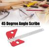 Aluminum Alloy Center Finder Tool Detachable Ruler Center Scribe  Woodworking Layout and Marking