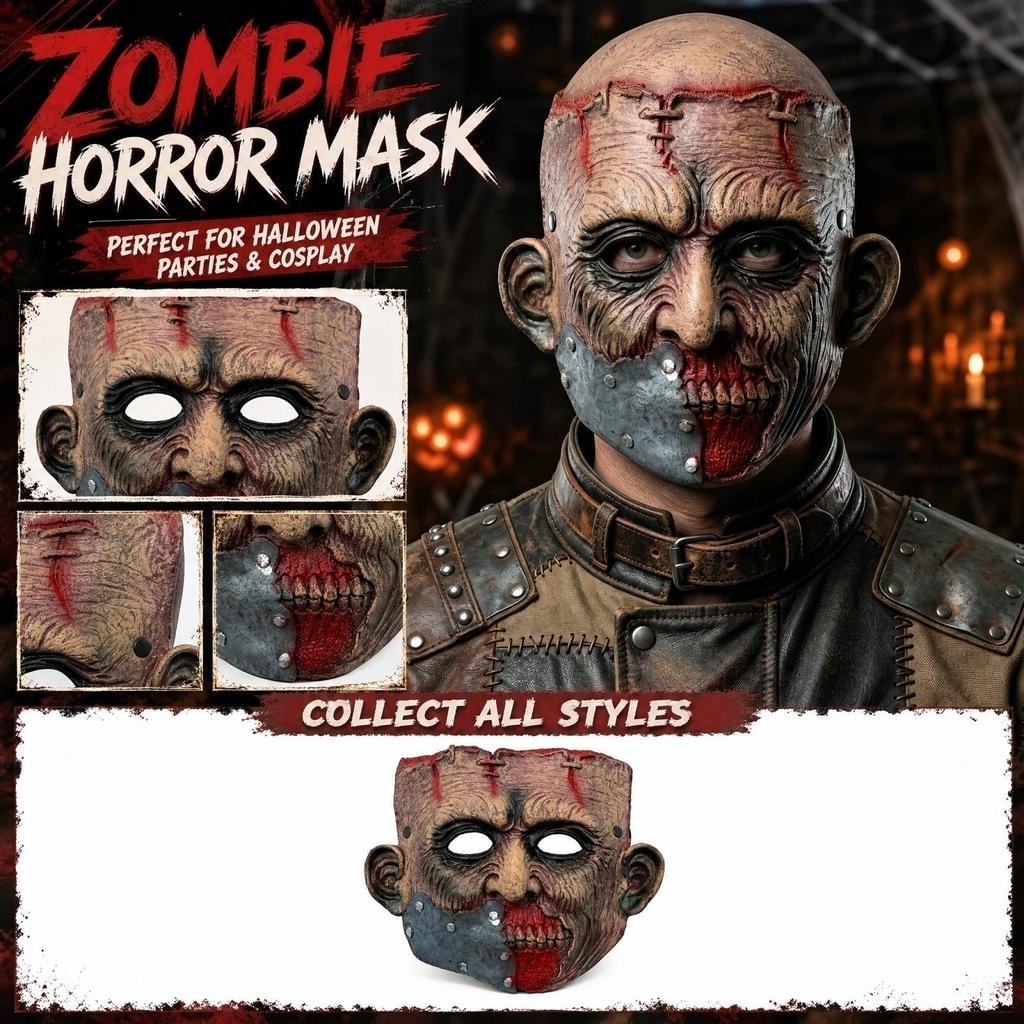 3D Halloween Scary Costume for Cosplay Party