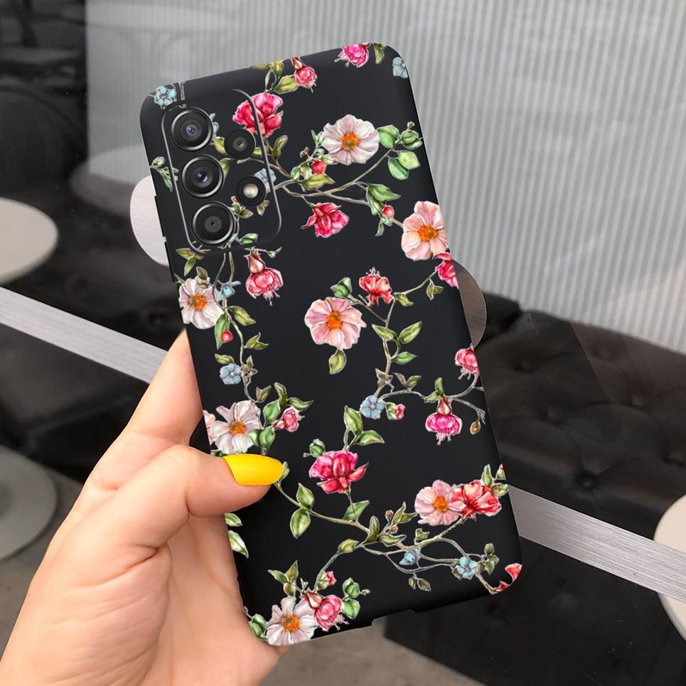 Чехол с цветами для женщин и девушек Samsung Galaxy A23 M23 5G Чехол-оболочка Ударопрочный Защитный Бампер Для Чехла Samsung M23 A23 A 23