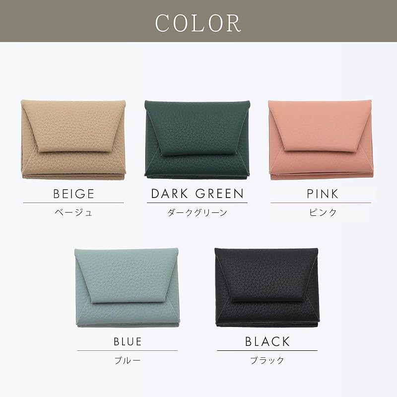 [KNUTe] Genuine Leather Tri-fold Mini Wallet Ladies Wallet Trifold Card Holder Skimming Prevention Coin Purse Compact Cute Fashionable Small Size