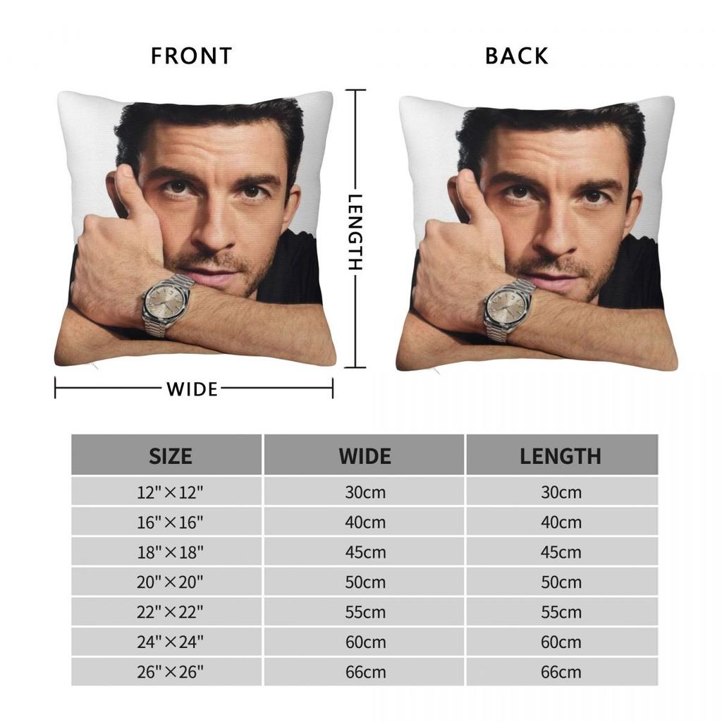 Jonathan Bailey Pillowcase Soft Polyester Cushion Cover Decorative Pillow Case Cover Bed Square 40X40cm