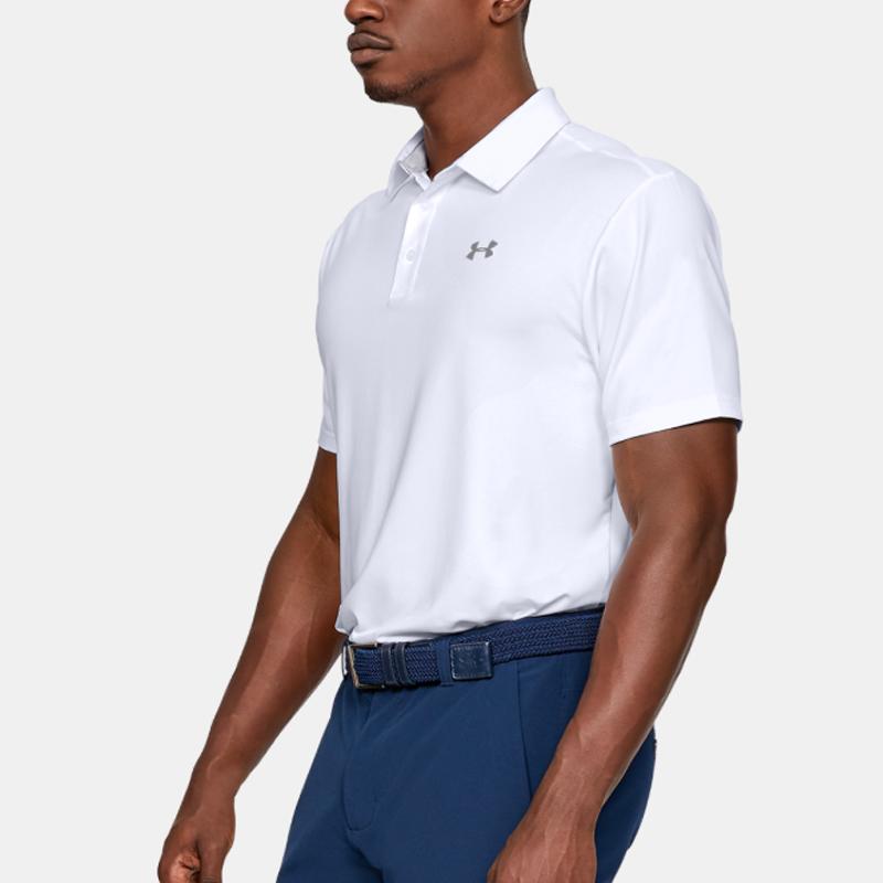 Under Armour Playoff 2.0 Golf Повседневная спортивная рубашка-поло Мужские топы белые 1327037-107