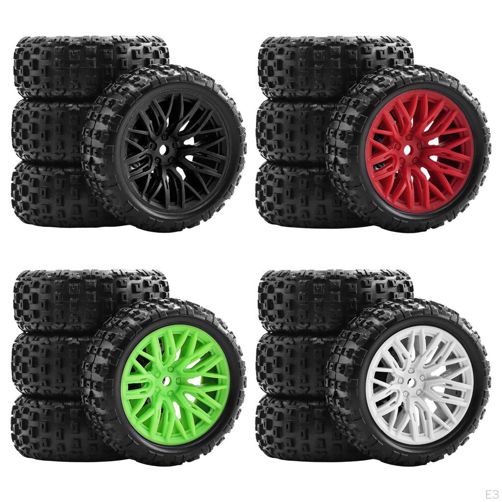 4 шт. Шины для радиоуправляемой машины 1/18, Запасные части, Модификация, Высокопроизводительные сборочные детали для апгрейда