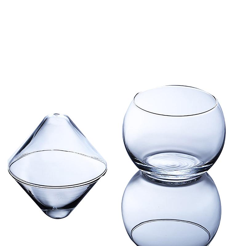 1Pc 150Ml 5Oz Elegant And Sophisticated Ball Base Martini Chiller Cocktail Glasses Set Caviar Cup Cool Beverage Glasses