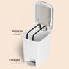Garbage Can Durable Construction Large Capacity Wide Opening Easy To Clean Trash Can Waste Bin with Stepping Pedal