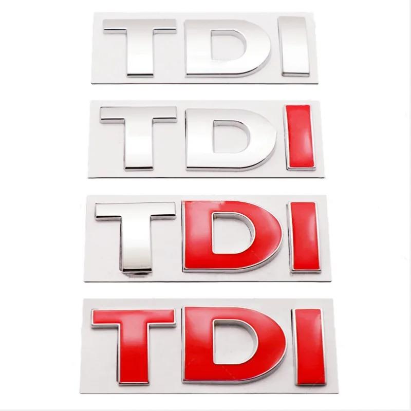 3D металлический логотип TDI TSI, задний багажник, боковое крыло, эмблема автомобиля, значок, наклейки для Golf JETTA PASSAT MK4 MK5 MK6, автомобильные наклейки