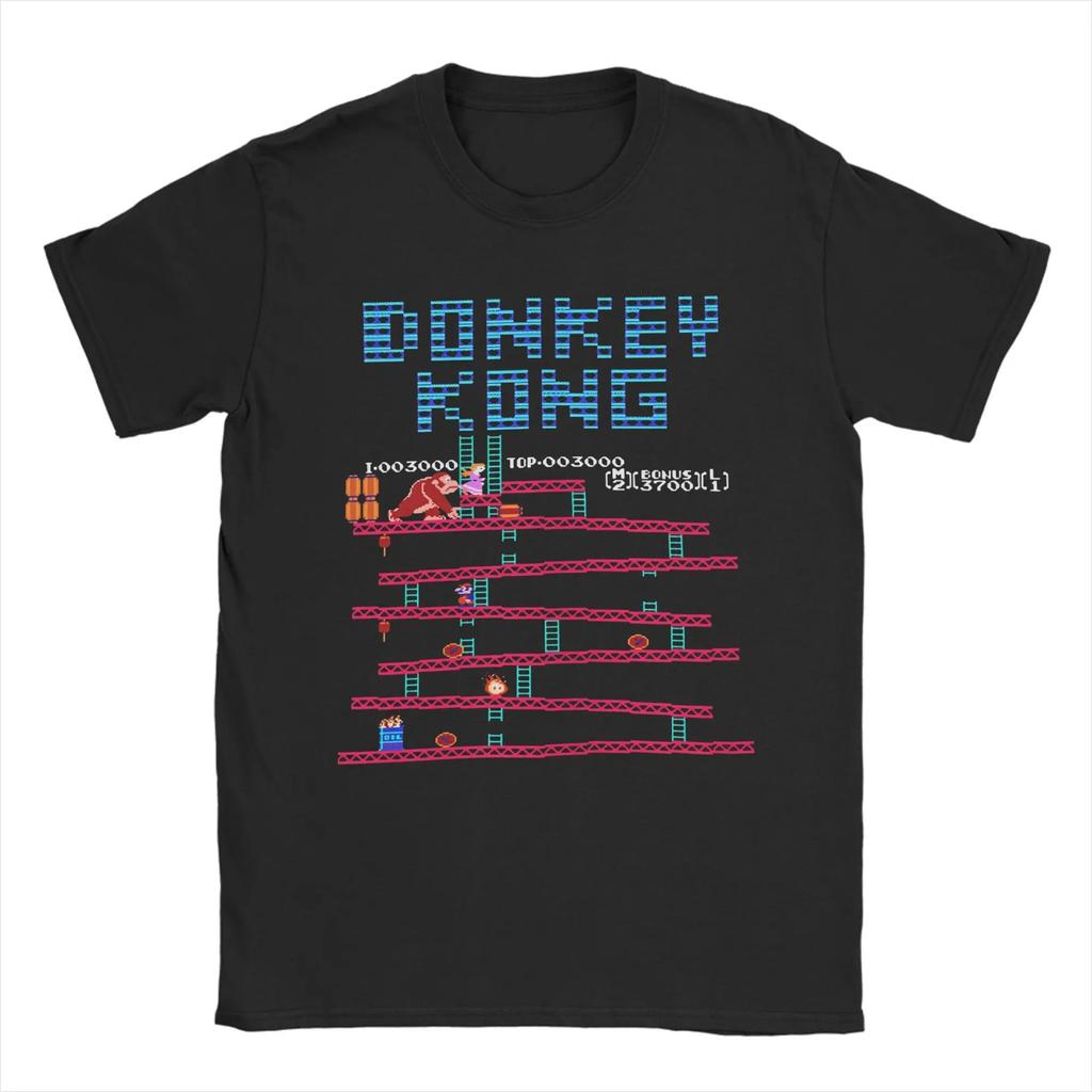 2026 Новая Мода Смешные Donkey Kong Видеоигры Высокое Качество Мягкие Футболки Мужские С Круглым Вырезом С Коротким Рукавом Хлопок Летние Топы Y2K