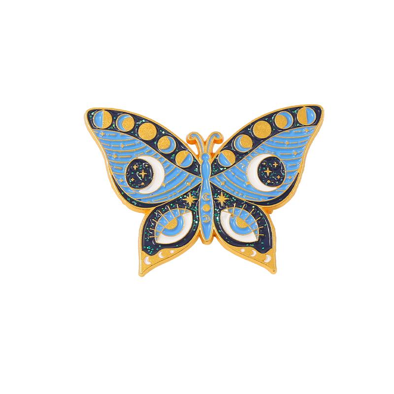 Butterfly Enamel Pin Cartoon Witch Animals Brooch Badges Insect Punk Lapel Clothes Women Kids Jewelry Backpack Gift for Friends