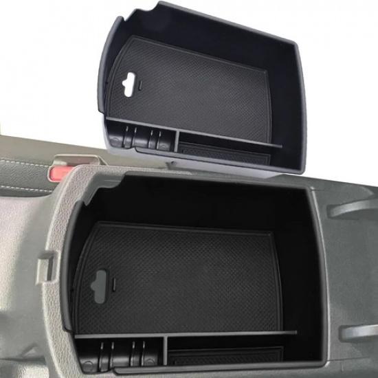 For 2020-2025 Kia Soul Black Center console Armrest Storage Box Tray Accessories