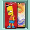 The Simpsons Black Silicone Phone Case For Samsung Galaxy A01 A03 Core A04 E A02 A05 A10 A20 A21 A30 A50 S A6 A8 Plus A7 2018