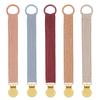 Ser of 5Pcs Pacifier Clip Chain for Baby Soft and Safe Infant Toddler Soother Holder Rope Prevent Loss and Contamination